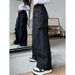 Trendy Women's Cargo Pants Loose Fit Casual Long Trousers Large Pockets Style Versatile New_ecoleips.com