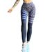High-Waist Yoga Leggings With Leopard Print - Stretchy & Breathable Workout Pants For Women (Pink/ Grey-Purple, Sizes S-Xl)_ecoleips.com