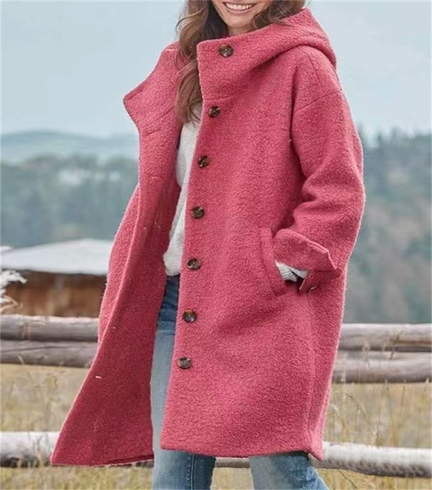 Women's Casual Style Trench Coat Long Sleeves Loose Fit Autumn Street Style_ecoleips.com