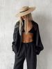 K New Loose Long Sleeved Shirt And Pants Set, Casual Suit For Women_ecoleips.com