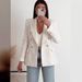 ng2510292 2024 New Urban Casual Women's Textured Double-Breasted Blazer_ecoleips.com