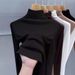 Threading De-Rong 1*1 Half-High-Necked De-Rong Base Layer Shirt A Women's Innerwear Suitable For Autumn And Winter, De_ecoleips.com