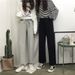2022 Early Spring New Korean-style Casual Pants, Loose And Slimming, Elastic Waist, Versatile Straight Wide-leg Pants_ecoleips.com