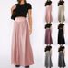 "Elegant Flowy High-Waisted Wide Leg Pants For Women - Soft Stretchy Dance Lounge Pants With Draped Hemline In Multiple Colors"_ecoleips.com