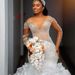 New 2026 Mermaid Style Wedding Dress For Brides Slimming High Waisted Long Train Performance Evening Gown_ecoleips.com
