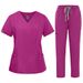 Women's Clothing Multi Color Split Suit Nurse Uniform Work Clothes Protective Clothing Professional Work Clothes Technician Clothes Brush Hand Clothes_ecoleips.com