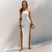 Women's Double-Sided High-Slit Suspender Backless Knitted Dress Sun Protection Outerwear_ecoleips.com
