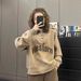 Polo Collar Sweatshirt For Petite Women, New Autumn Winter Hot-selling Style, Fleece-lined And Thickened, Trendy Niche_ecoleips.com