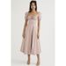 In-stock European And American Sexy Women's Clothing, Square-neck Puff-sleeve French Floral Dress_ecoleips.com