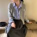 Blue Checkered Shirt Jacket For Women, Autumn Design With A Chic And Casual Vibe, Featuring A Relaxed Long-Sleeved Top._ecoleips.com