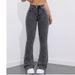 "Russian-Style Flared Jeans For Women – High-Waisted Bootcut Denim Pants (Size 25-32, Greyish Wash)"_ecoleips.com