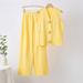 Women's Summer Knit Top & Wide Leg Pants Set – Sleeveless Button-Up & Flowy Trousers – One Size Fits All_ecoleips.com