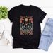 Boho Wildflowers Tshirt Boho Flowers T Shirt Women Short Sleeve T-shirts Vintage Casual Tops Floral Nature Tee Women Clothing_ecoleips.com