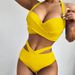 Verve Hot Selling Two-Piece Swimsuit New Sexy Tight Push-Up Tie Back Bikini Women_ecoleips.com