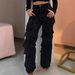 Women's Clothing Fashion Street Style Pocket Diamond Casual Jeans_ecoleips.com