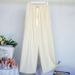 Fashion Striped Pajama Pants For Women Sweet Belt Spring Summer Sleepwear Pyjamas Pant Home Wear Sleep Wide Leg Trousers_ecoleips.com