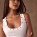 Slim Fit Sleeveless Rhinestone Top for Women Y2K Style Personalized Perforated Waist Cinching Design Tank Outerwear_ecoleips.com