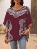 Women's Clothing Summer New Casual Printed V Neck Loose_ecoleips.com