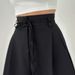 Women's Casual Spot Design High Waist Lace Up Slim Straight Trousers_ecoleips.com