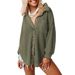 Women's Clothing Women's Autumn And Winter New Loose Waffle Casual Commuting Versatile Shirt_ecoleips.com