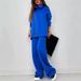 Women’s Clothing new women's autumn and winter solid color casual loose casual zipper sweatshirt wide leg pants suit_ecoleips.com