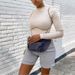 Slim Fit Sexy Bodysuit European American Style Topstitching Design Women's T-Shirt Cross Border Street Wholesale_ecoleips.com