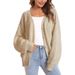 Aria Basics Aria Basics European American Cross-Border Trade Sweater Women, Autumn And Winter New Knitted Cardigan, Single-Breasted Loose_ecoleips.com