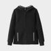 Women's Fleece-Lined Zip-Up Hoodie With Windproof Design - Oversized Pullover Sweatshirt With Color Blocking For Autumn & Winter_ecoleips.com