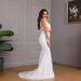 Women's Clothing Sexy Sleeveless Sling Tail Slim Wedding Dress Wedding Dress_ecoleips.com