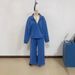 European American Cross-border Women's Fashion Half-zip Pullover Sweatshirt Pants Two-piece Set, Loose Casual Autumn And_ecoleips.com
