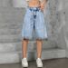 High Waisted Women's Denim Shorts Loose Fit Hip Covering Slimming American Retro Wide Leg Summer Style_ecoleips.com