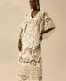 Women's Summer Fashion Long Dress V Neck Printed Loose Fit Maxi Dress for Casual Comfortable Style_ecoleips.com