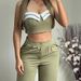 "Women's Color Block Casual Suit Set – Stylish Office & Weekend Matching Outfit" Versatile Styling_ecoleips.com