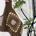 All-Wool Hand-Knitted Crochet For Children And Girls, Vintage Brown Knit Top, MP Owl Collaboration Vest_ecoleips.com