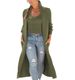Cardigan Trench Coat, Knitted Loose Sweater Two-piece Set, Solid Color Vest Set_ecoleips.com
