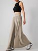 K New Loose Pants With A Drooping Feel, Women's High Waisted Wide Leg Pants_ecoleips.com