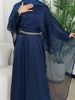 Verve Women's Muslim Clothing Abaya Simple Cape Cloak Starry Sky Robe_ecoleips.com