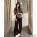girl 2025 New Korean Style Hooded Collar Knitted Sweater Loose Long Sleeve Top Women, Suitable For Both Inner And Outer Wear_ecoleips.com