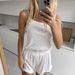 European And American Summer New Knitted Heart Print Comfortable Camisole Pajamas Two-Piece Set Cross-Border_ecoleips.com