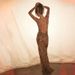 Women's Clothing Hot Girls See Through Backless Dress Sexy Deep Lace Splicing Printed Suspender Long Skirt_ecoleips.com