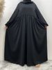 Ramadan New Muslim Loose Black Abaya For Womens Kimono Dubai Zipper Front Robe Moroccan Long Dress Jalabiyat Arab Women Kaftan_ecoleips.com