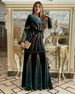 Women's Clothing New Temperament Commuter Flannel Splicing Mid Waist Hot Diamond Hip Fishtail Long Skirt_ecoleips.com