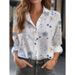 2024 European And American Women's Cardigan With 3D Floral Print, Long Sleeve Shirt, High-End Versatile Top For Women_ecoleips.com