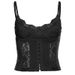 Aria Basics Aria Basics 2023 Summer Fashion Trend Women's New Spaghetti Strap V-Neck Backless Lace Trim Slim Tank Top_ecoleips.com