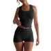 Diyun European And American Sports Yoga Style Camisole Vest Shorts Set Women's Clothing 2025 Spring Summer_ecoleips.com