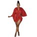 Women's Clothing Wear Gathered Sequins Sexy Fashion Dress_ecoleips.com