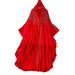 Women's Clothing Rhinestone Studded V Neck Hooded Dress Bell Sleeve Long Chiffon Asymmetrical Elegant Export Grade_ecoleips.com