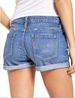 Women's Clothing Elastic Ripped Denim Shorts For Women_ecoleips.com