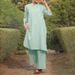 Women's Clothing Spring And Summer Large Size Women's Sportswear Cotton And Linen V Neck Sleeve Wide Brimmed Trousers 2 Piece Set_ecoleips.com