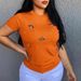 Women's Clothing Summer Elastic Beaded Butterfly Decoration Round Neck Large Size T Shirt Short Sleeve_ecoleips.com